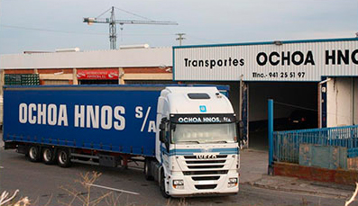 Transportes Ochoa Hnos. transporte y fachada empresa