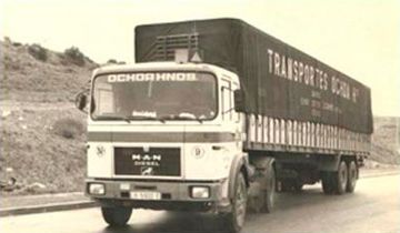Transportes Ochoa Hnos. camión antiguo